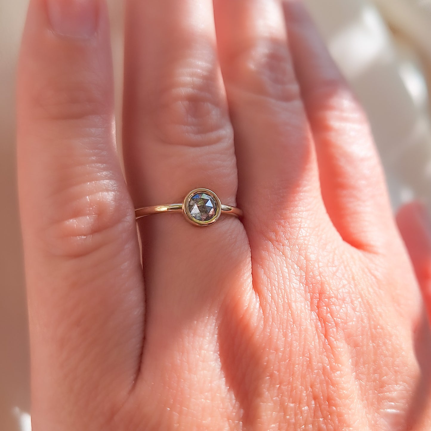 טבעת סוליטר בזל | Salt & Pepper