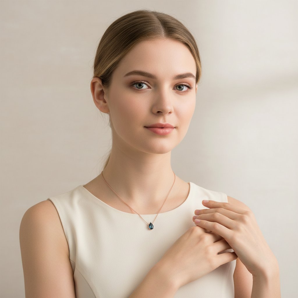 שרשרת אמרלד טיפה