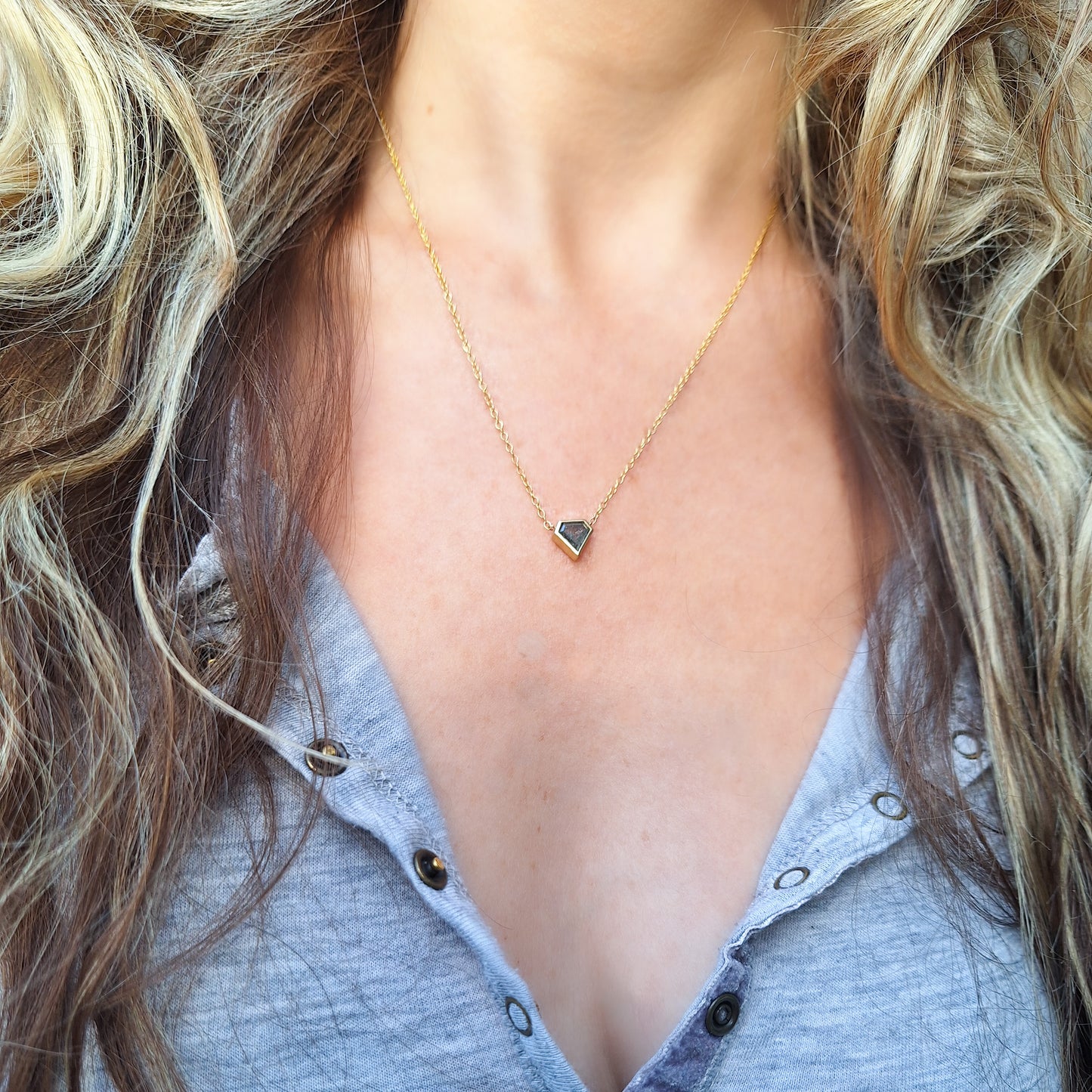 שרשרת יהלום מגן | Salt & Pepper