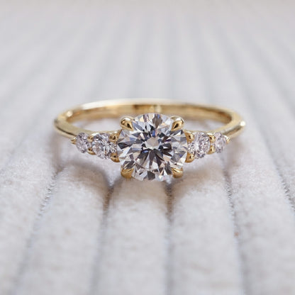 Five Diamond Ring | Yellow Gold