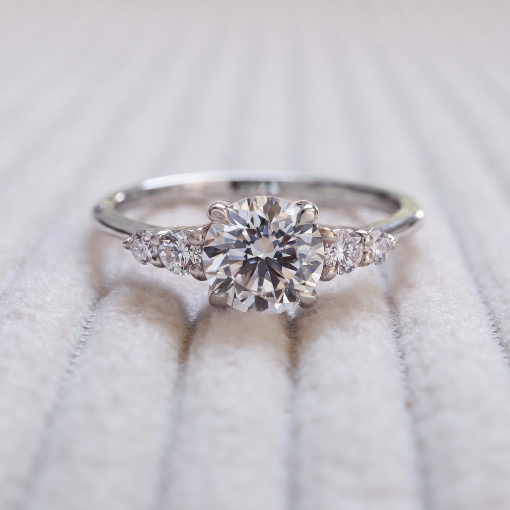 Five Diamond Ring | Yellow Gold