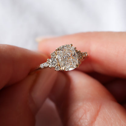 Elongated Cushion Radiant Ring | Rose Gold